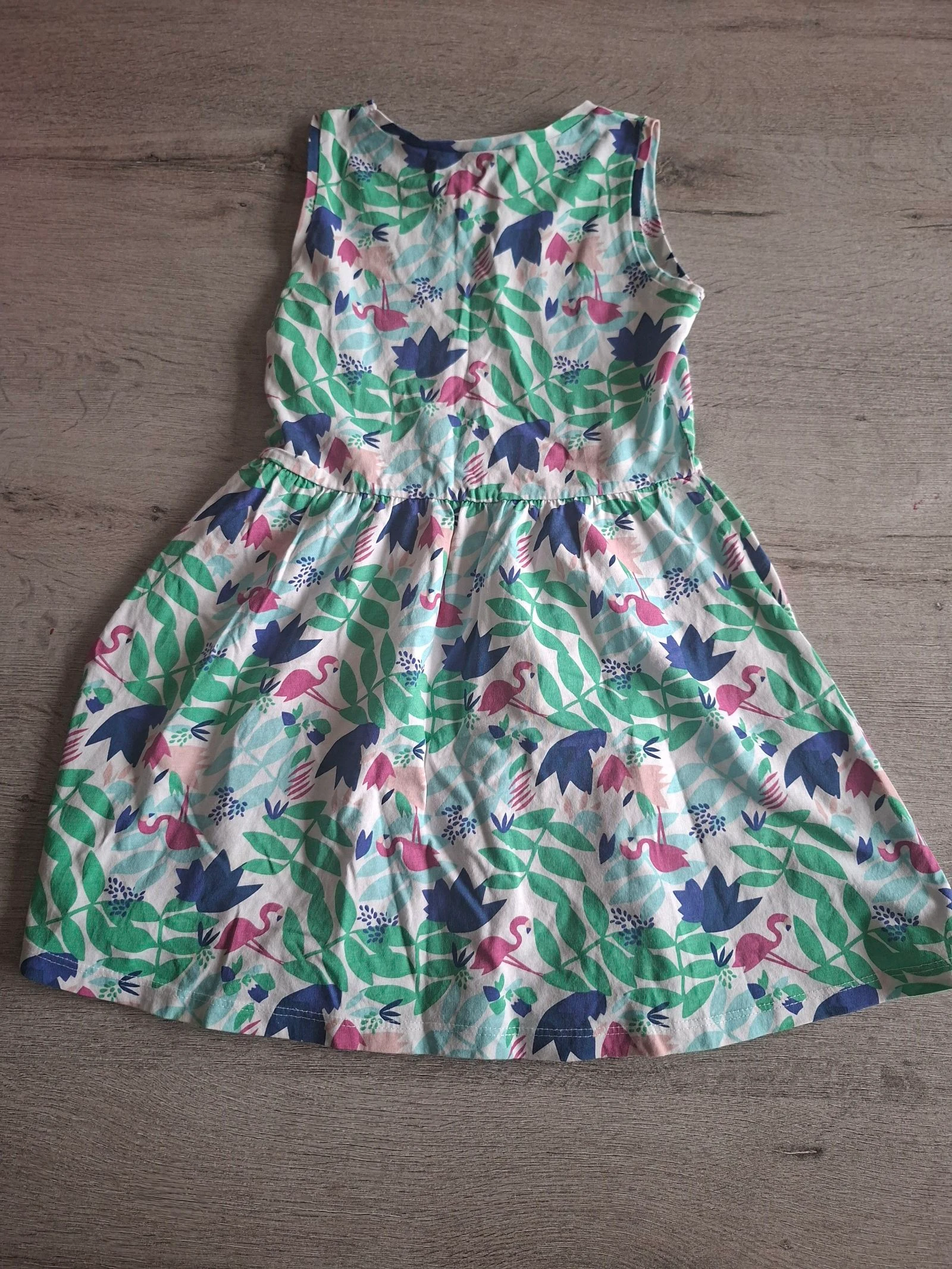 🌷F3-37🌷Robe fille Palomino – Taille 116 (5-6 ans) | Motif tropical coloré & confort absolu🌷 – photo 4